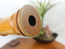 古楽器 和楽器 尺八 學風調 約48㎝ 木管楽器 縦笛 竹製 伝統楽器 時代物_画像9