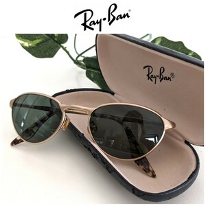 美品 レイバン RayBan ヴィンテージ B&L メタルフレーム アンティーク ゴールド 金縁 サングラス 眼鏡 メガネ レディース メンズ