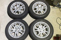 【GMA2309002】AZ sports CK-5 14インチアルミ 14×5.5JJ PCD100×4穴 BRIDGESTONE ECOPIA EX20C 175/65R14 タイヤ付 4本セット シエンタ等_画像1