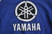 サイズＬ　メトロレーシングスエットシャツ　YAMAHA　ブルー　新品　袖M白_画像4