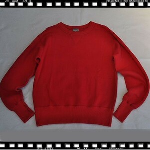 C.A.B. CLOTHING　スエットシャツ　レッド　ブランク　 サイズ４０/４２　新品　プリント無し