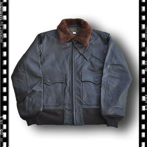 復刻フライトジャケット G1 FLIGHT JACKET サイズ４２新品 ゴートスキン US NAVY