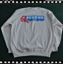 Ｌサイズ　訳ありメトロレーシングスエットシャツPENTON U.S.A.新品　袖Ｍ青_画像1