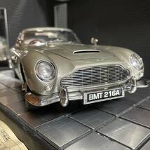 絶版未展示品 オートアート 1/18 007 ゴールドフィンガー アストンマーチン DB5 ボンドカー シルバー_画像8