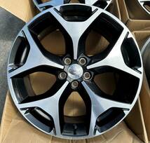 【スバル SJG フォレスター 2.0XT 純正 アルミ ホイール 4点セット 18×7J +48 PCD100 5穴 ENKEI製 Weds kranze クレンツェ カバー4枚付_画像3