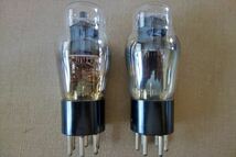 【NOS（新品未使用保管品）】【動作品】RAYTHEON 41 （VT-48）刻印 真空管 2本セット ★Western Electric WE349A 同等管_画像3