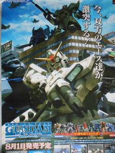  rare Mobile Suit Gundam military history not for sale game poster B2