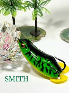 SMITH スミス フロッグ グリーン/黒 カエル柄 お腹 イエロー　雷魚 ナマズ バス その他に