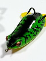 SMITH スミス フロッグ グリーン/黒 カエル柄 お腹 イエロー　雷魚 ナマズ バス その他に_画像3