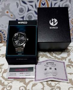 美品☆ソーラー☆セイコー SEIKO ワイアード WIRED カレンダー機能 メンズ腕時計 V157-0AX0 AGAD049 ジャンク