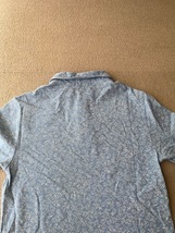 (I07777) ポロ ラルフローレン/POLO RALPH LAUREN フラワー柄　半袖　ポロシャツ　ライトブルー　サイズＬ（160/80）_画像8