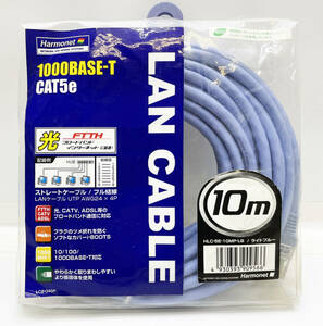 LAN кабель 1000BASE-T CAT5e 10m голубой * новый товар 