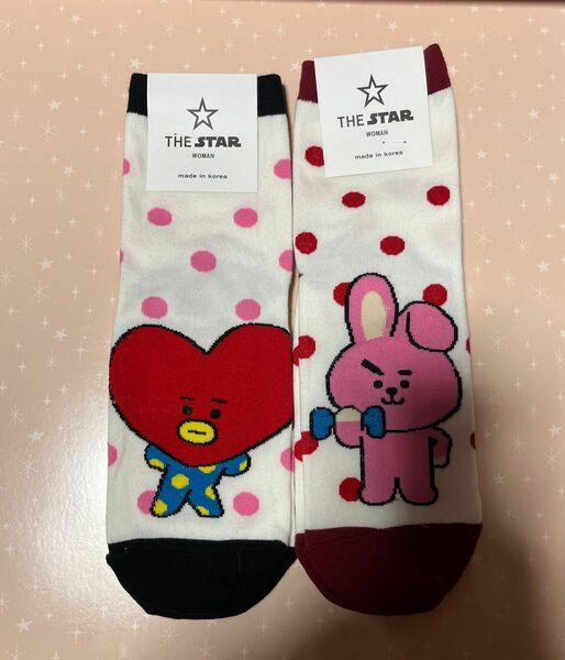 BT21 TATA COOKY 靴下　BTS jungkook ジョングク V テテ