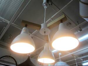 Nitori ニトリ ボレロ ペンダントライト 天井照明 LED照明 LED電球3灯 明るさ3段階調整可 動作OK (5006)