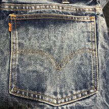 【美品】LEVI'S リーバイス 606 BIG'E' スリム デニム ビンテージジーンズ ケミカルウォッシュ 実寸84cm TALON社製42ジッパー 希少モデル_画像6