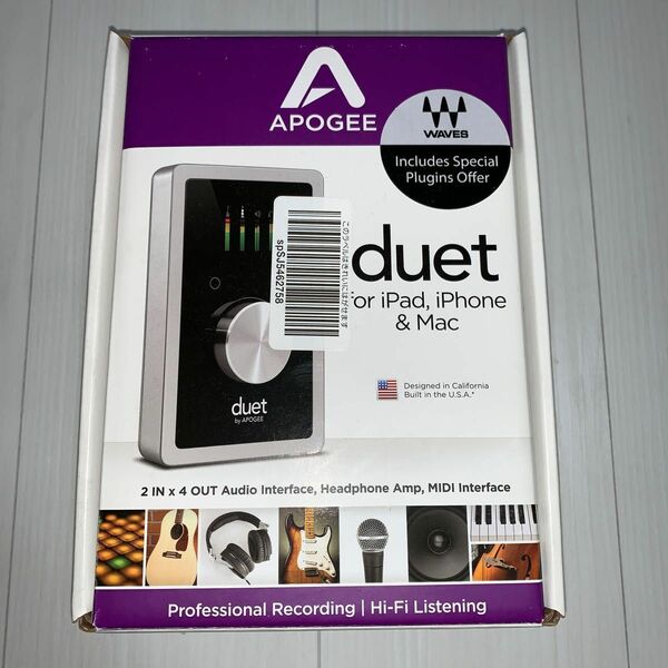 APOGEE ( アポジー ) Duet for iPad and Mac オーディオインターフェイス #DTM #Mac 