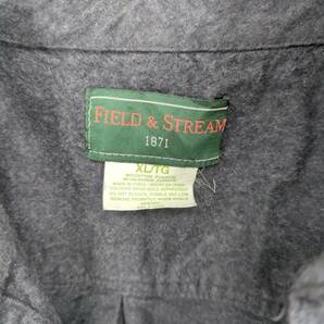 XL FIELD&STREAM ネルシャツ ダークグレー 厚手 長袖 リユース ultramto sh0182の画像3