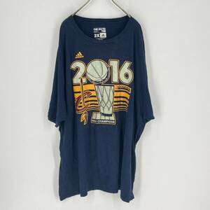 2X adidas アディダス Tシャツ NBA ネイビー 半袖 リユース ultramto ts1238