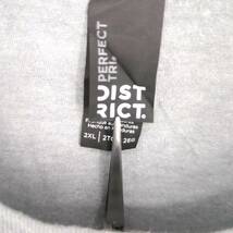 2XL DISTRICT Tシャツ グレー バックプリント 半袖 リユース ultramto ts1288_画像3