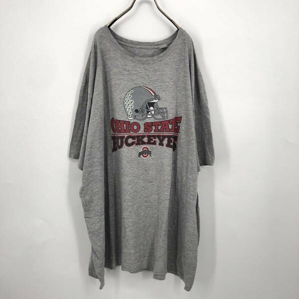 3XL ブランド不明 Tシャツ グレー OHIO STATE BUCKEYES 半袖 リユース ultramto ts1340