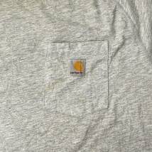 2XL carhartt カーハート Tシャツ グレー ペンキ汚れあり 半袖 リユース ultramto ts1371_画像5