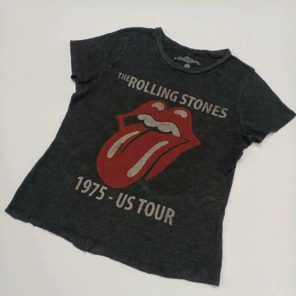 the ROLLING STONES ミュージックTシャツ バンドTシャツ ladysLサイズ 黒 mts0286