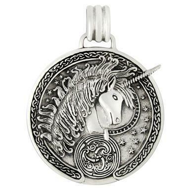 MM Unicorn Celtic Triskelle Pendantユニコーン