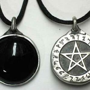 AzureGreen Theban Pentagram Scrying Disk