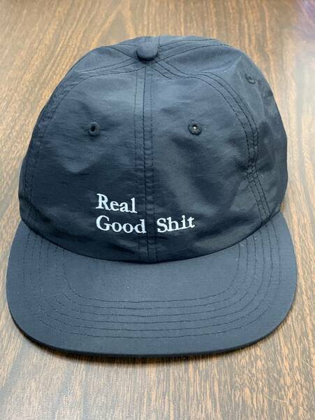 Real Good Shit　刺繍キャップ　ネイビー×ホワイト