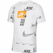 新品タグ付き Sサイズ 白 ナイキ DIY AOP Tシャツ 全面プリント ロゴ グラフィック NIKE M NSW SS TEE DIY AOP _画像1