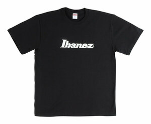 即決◆新品◆送料無料Ibanez IBAT007L [Lサイズ] Tシャツ ブラック / ホワイト ロゴ/メール便