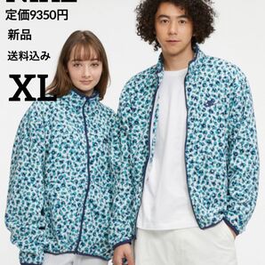 新品★定価9350円★NIKE★フリースジャケット★ブルー★XLサイズ