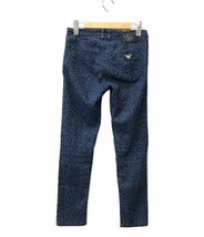 アルマーニジーンズ スットレチスキニーパンツ 豹柄 レディース 24 XS以下 ARMANI JEANS [0502]_画像2