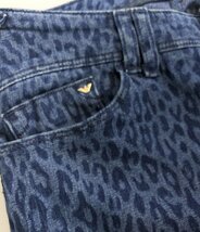 アルマーニジーンズ スットレチスキニーパンツ 豹柄 レディース 24 XS以下 ARMANI JEANS [0502]_画像7