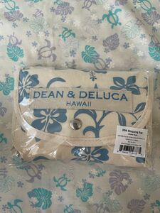 (ハワイ限定)ディーン＆デルーカ　エコバッグ　ハイビスカス　ブルー　DEAN＆DELUCA