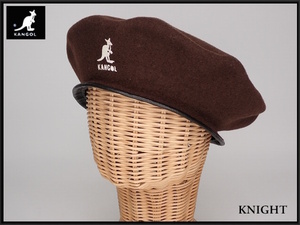 送料無料 KANGOL イギリス製 ベレー帽・56.5cm★カンゴール/英国製/帽子/茶/23*9*2-9