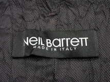 Neil Barrett シワ加工ジレ・46△ニールバレット/イタリア製/スーツベスト/23*9*4-6_画像8