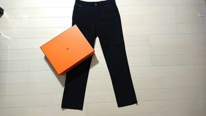 【美品】エルメス HERMES ストライプ コットンパンツ SIZE:40