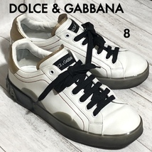 DOLCE&GABBANA スニーカー 8/ドルチェ＆ガッバーナ ドルガバ 伊製_画像1