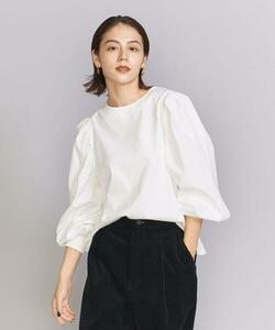 BEAUTY&YOUTH UNITED ARROWS アローズ 22AW コットンブロードタックスリーブカットソー 万能一枚着 トレンド感 WHITE Free 定価10,450円