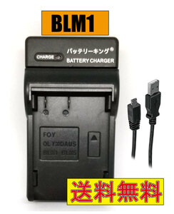 【送料無料】 オリンパス BLM-1 BLM1 BLM-5 BLL1 BCM-1 BCM-2 CAMEDIA C-7070 E-500 E-510 E-520 E-5 E-1 E-3 E-30 USB付き AC対応 互換品