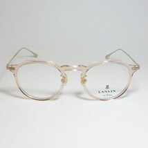 LANVIN　ランバン 日本製　made in Japan 眼鏡 メガネ フレーム VLB001J-03GB-47 度付可 クリアピンク_画像2