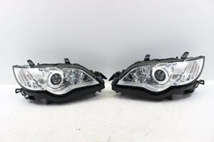 美品/破損無　レガシー　レガシィ　BP5　ヘッドライト　左右　コイト　100-20952　キセノン　HID　刻印4H　内側シルバー　299404-299405