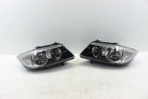 美品/破損無　BMW　3シリーズ　E90　E91　ヘッドライト　左右　6942724-04　6742723-04　299412-299413