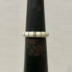 VINTAGE Stone Ring ストーン ゴールドモチーフ リング 指輪 男女兼用 ユニセックス VINTAGE ビンテージ 昭和 レトロ 古着 ジュエリー 13号