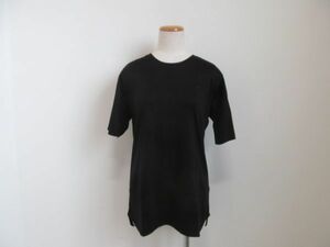 (54641)ハートマーケット　Heart Market　レディース　裾ラウンド　半袖　Tシャツ　カットソー　ブラック　M　タグ付き　未使用