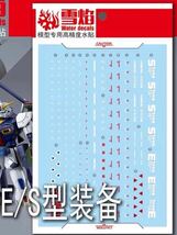 MG 1/100 ガンダムF90 ミッションパック Eタイプ＆Ｓタイプ用蛍光水転写式デカール　並行輸入品_画像1