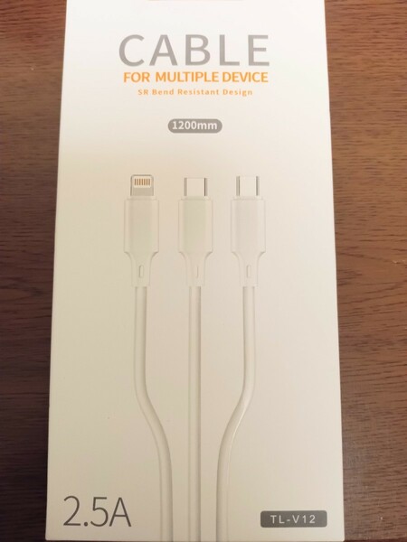 ☆未使用・未開封☆ TECLAST USB マルチケーブル USB-C Lightning Type-b iPhone Android 充電ケーブル