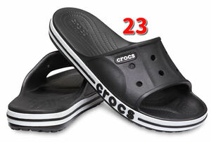 即決価格【23cm】バヤバンド スライド BAYABAND SLIDE CROCS カラー: Black / White ブラックホワイト 送料510円～