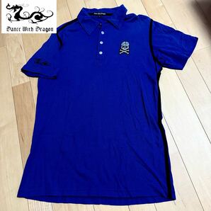 ダンスウィズドラゴン3★ポロシャツ サイズ3 スパンコール 高級ゴルフブランドの画像1